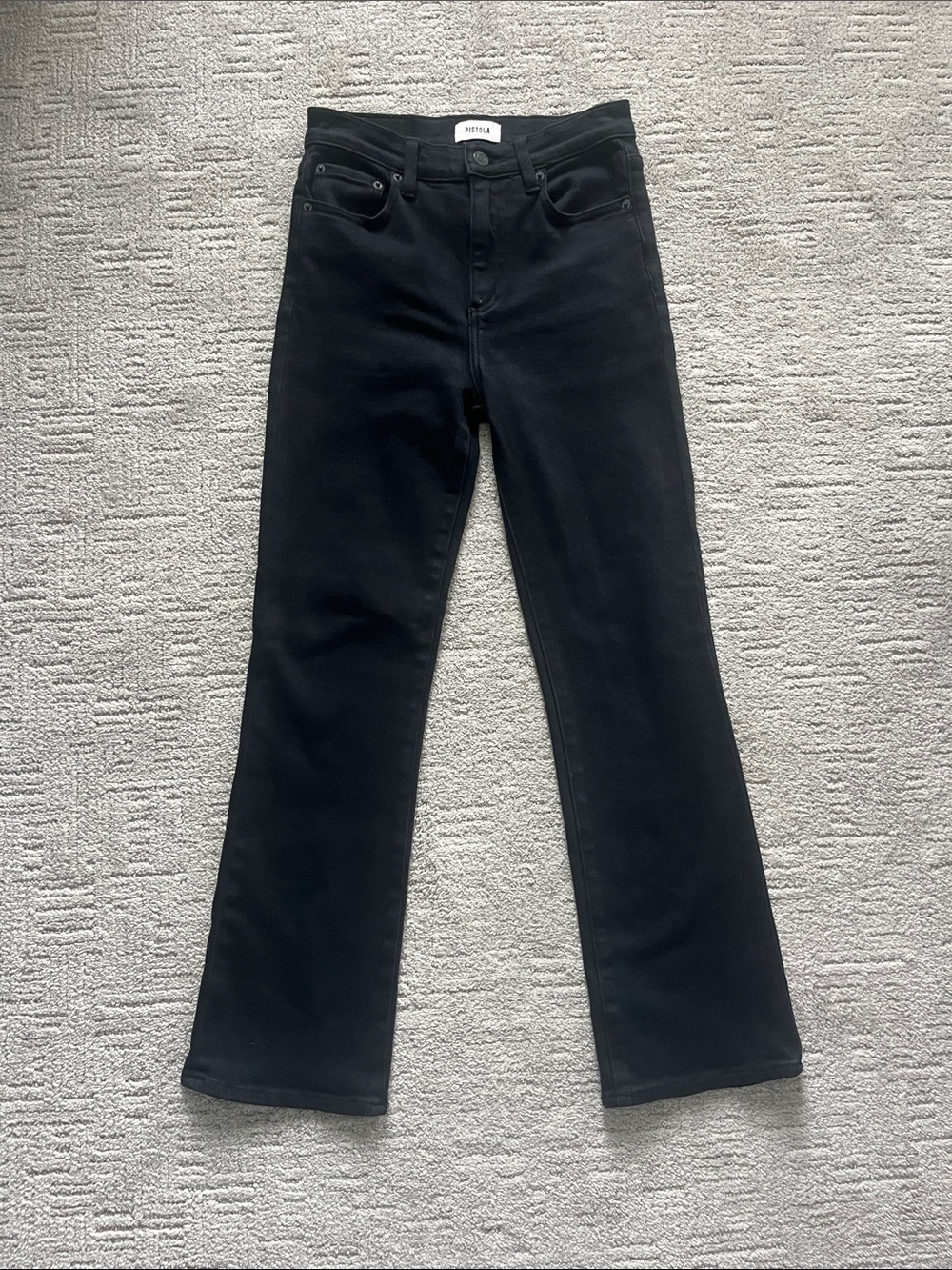 pistola Black High-Rise Flare Jeans